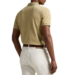 Ralph Lauren Short Sleeve Polo Performance Stretch Mesh Classic Khaki Hot