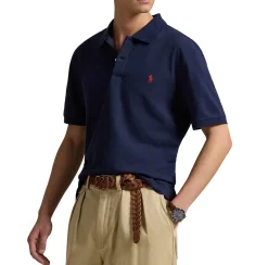Ralph Lauren Short Sleeve Polo Performance Stretch Mesh Refined Navy Clearance