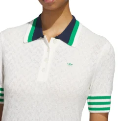 Adidas Golf Originals S Knit Polo W Cwhite Hot