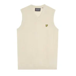 Lyle & Scott Slipover Merino Blend V-Neck Beige Beige (Sesame Z745) Clearance