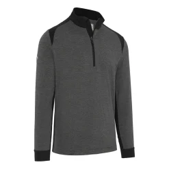 Callaway Soft Touched Blocked 1/4 Zip Black-Heather