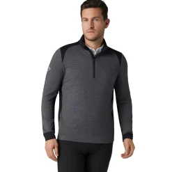Callaway Soft Touched Blocked 1/4 Zip Black-Heather