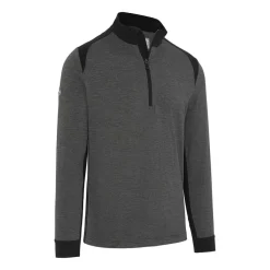 Callaway Soft Touched Blocked 1/4 Zip Black-Heather