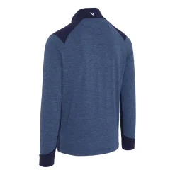 Callaway Soft Touched Blocked 1/4 Zip Peacoat-Heather Discount