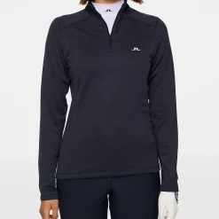J.Lindeberg Steffi Quarter Zip Mid Layer Navy-Melange Sale