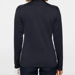 J.Lindeberg Steffi Quarter Zip Mid Layer Navy-Melange Sale
