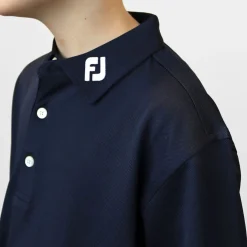 FootJoy Stretch Pique JR Blå Navy Clearance