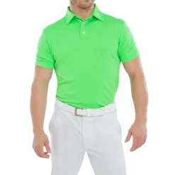 FootJoy Stretch Pique Solid Grön Green Sale
