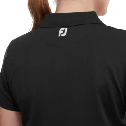 FootJoy Stretch Pique Solid Svart New