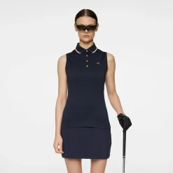 J.Lindeberg Swing Sleeveless Top Blå JL Navy Clearance