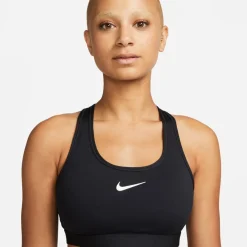 Nike Swoosh Medium Support W Svart Black-White Clearance