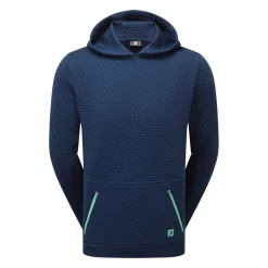 FootJoy Textured Knit Hoodie Blå Navy