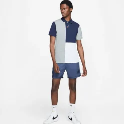 Nike The Polo Color-Block Sli Obsidian-Dk Grey Heather-Particle G Online