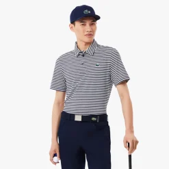 Lacoste Thin Stripe Blå Vit Navy/White (525) Discount