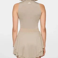 J.Lindeberg Tiana Sleeveless Top Vintage-Khaki Clearance