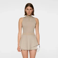 J.Lindeberg Tiana Sleeveless Top Vintage-Khaki Clearance