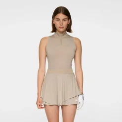 J.Lindeberg Tiana Sleeveless Top Vintage-Khaki Clearance