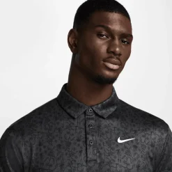 Nike Tour M Dri-Fit Golf Polo Anthracite-White Discount