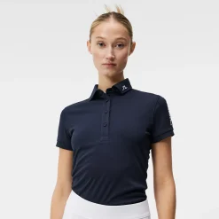 J.Lindeberg Tour Tech Golf Polo Blå JL Navy New