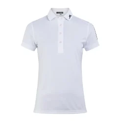 J.Lindeberg Tour Tech Golf Polo Vit White New