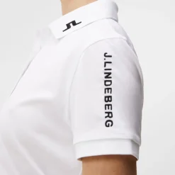 J.Lindeberg Tour Tech Golf Polo Vit White New