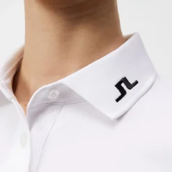 J.Lindeberg Tour Tech Golf Polo Vit White New