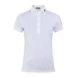 J.Lindeberg Tour Tech Golf Polo Vit White New