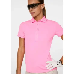 J.Lindeberg Tour Tech Polo Eosine-Pink Hot