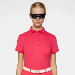 J.Lindeberg Tour Tech Polo Röd Azalea Outlet