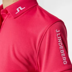 J.Lindeberg Tour Tech Polo Röd Azalea Outlet