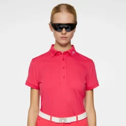 J.Lindeberg Tour Tech Polo Röd Azalea Outlet