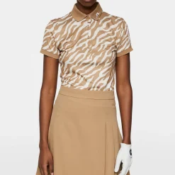 J.Lindeberg Tour Tech Print Polo Tour-Tiger-Tigers-Eye-M Outlet