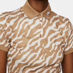 J.Lindeberg Tour Tech Print Polo Tour-Tiger-Tigers-Eye-M Outlet