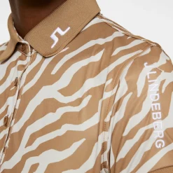 J.Lindeberg Tour Tech Print Polo Tour-Tiger-Tigers-Eye-M Outlet