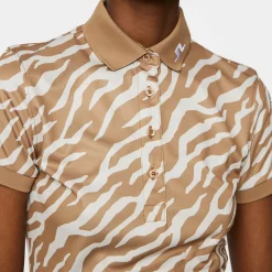 J.Lindeberg Tour Tech Print Polo Tour-Tiger-Tigers-Eye-M Outlet