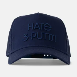 Bogeys & Birdies Trucker Cap 3D Hate 3-Putts Blå Navy Sale
