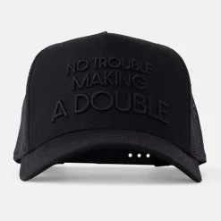 Bogeys & Birdies Trucker Cap 3D No Trouble Making a Double Svart Black New