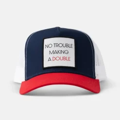 Bogeys & Birdies Trucker No Trouble Making a Double Blå Röd Vit Navy/Red/White
