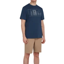 PGA Tour T-Shirt Graphic Crew: Blå Navy (413) New