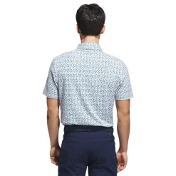 Adidas Ultimateimate365 Micro Argyle Polo Shirt White-Purtea Best