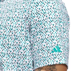 Adidas Ultimateimate365 Micro Argyle Polo Shirt White-Purtea Best