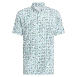 Adidas Ultimateimate365 Micro Argyle Polo Shirt White-Purtea Best