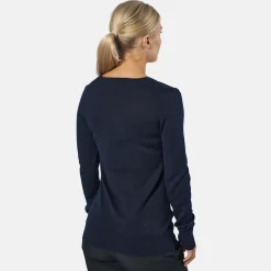 Cutter & Buck Vernon V-Neck Merino Blå Navy (580) New