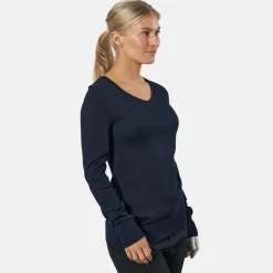 Cutter & Buck Vernon V-Neck Merino Blå Navy (580) New