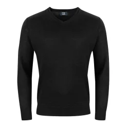 Cutter & Buck Vernon V-Neck Merino Svart Svart (99) New