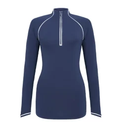 Original Penguin Veronica 1/4 Zip Blå Navy (417 BlackIris) Clearance