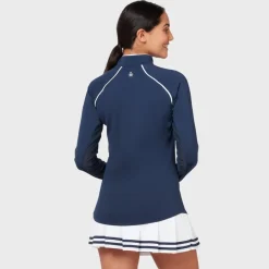 Original Penguin Veronica 1/4 Zip Blå Navy (417 BlackIris) Clearance