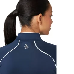Original Penguin Veronica 1/4 Zip Blå Navy (417 BlackIris) Clearance