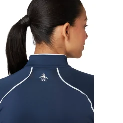 Original Penguin Veronica 1/4 Zip Blå Navy (417 BlackIris) Clearance