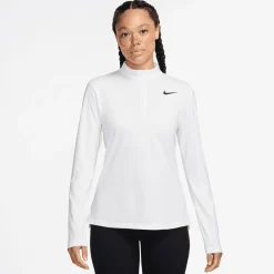 Nike Victory W Dri-Fit Uv 1/2 Vit White-Black Outlet